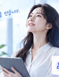 승인 시안의 교육·상담 인물 연출 사진